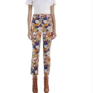 MOTHER Denim The Hustler Ankle Fray Flowers in Her Hair Size 26